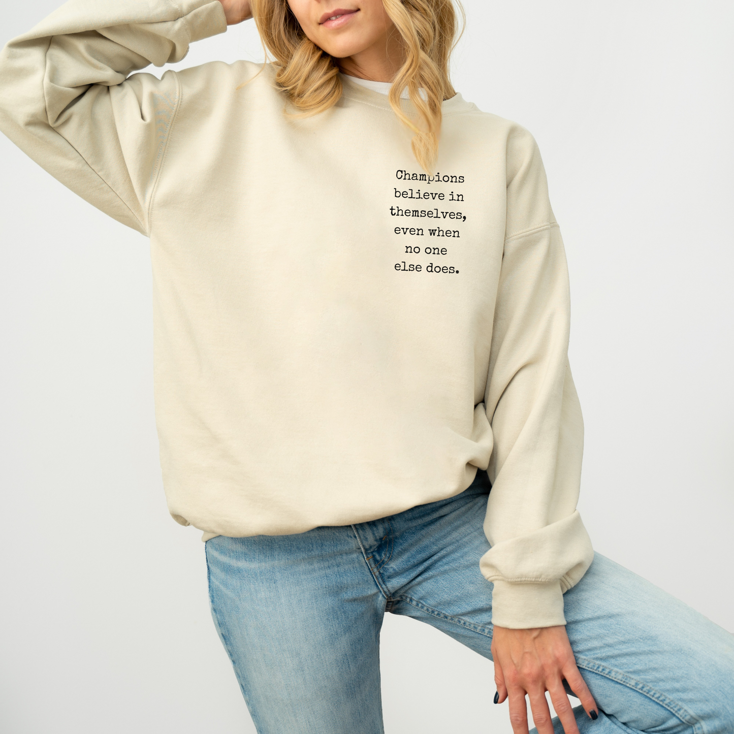 Champion Mindset Embroidered Crewneck Sweatshirt