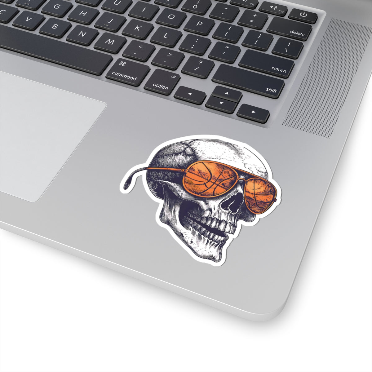 Cool Skull Basketball Kiss-Cut Stickers - Perfect for Sports Fans & Decor