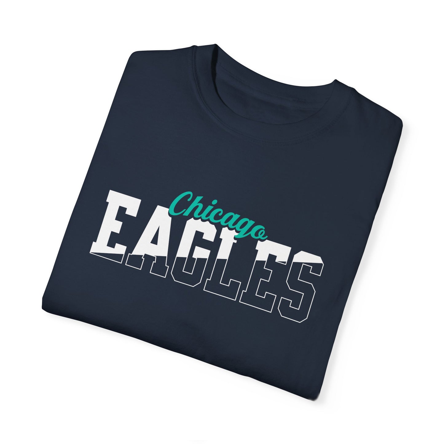Custom Team Mascot T-Shirt - Personalized School Colors & Bold Collegiate Text