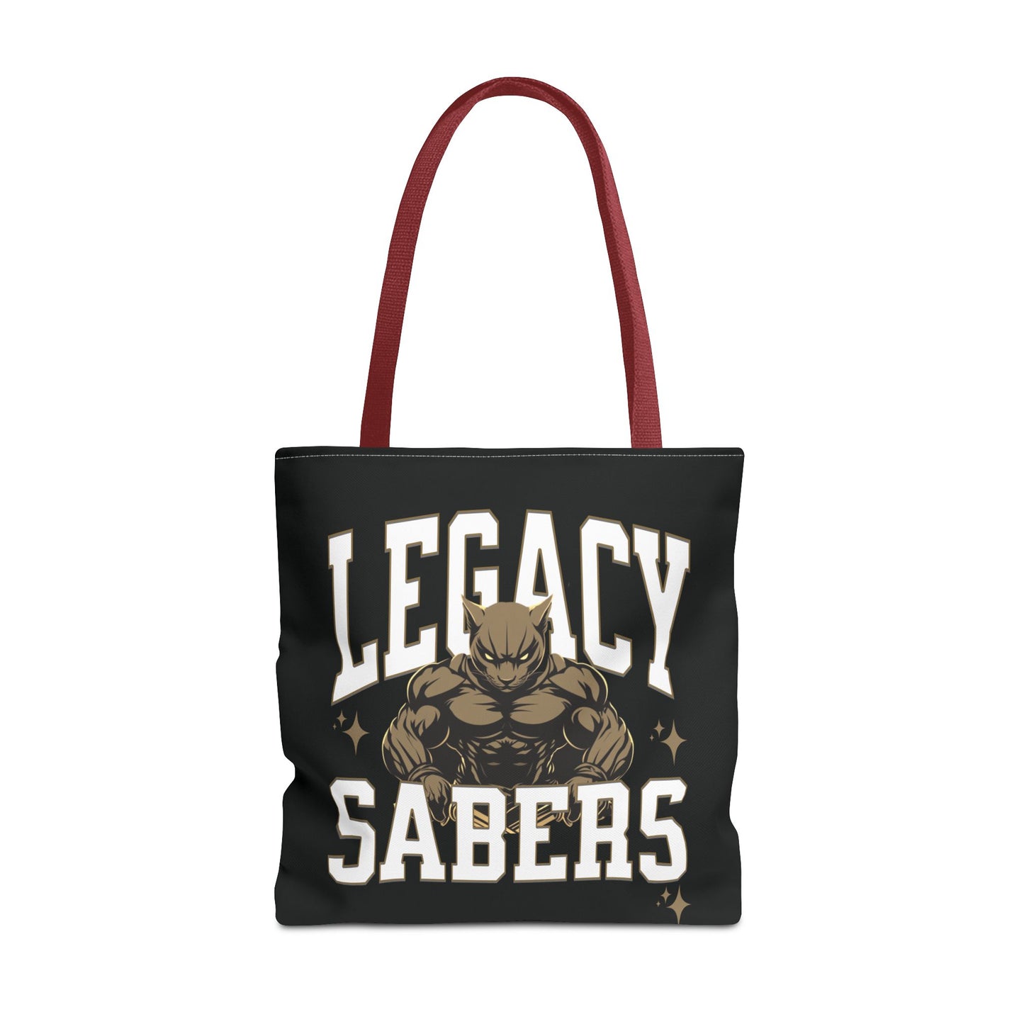 Personalized Muscle Mascot Game Day Tote – Custom School Colors & Bold Collegiate Design