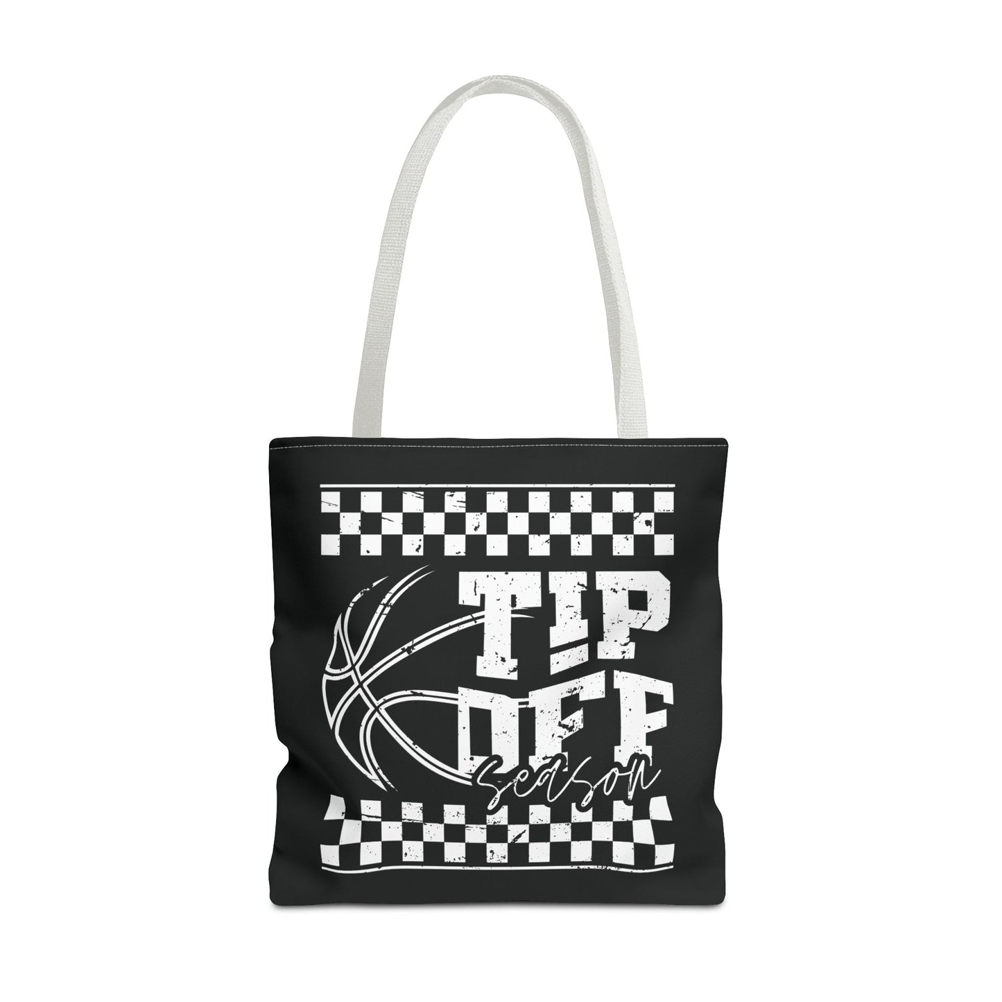 Tip-Off Season Retro Basketball Tote Bag – Vintage Style Game Day Carry-All