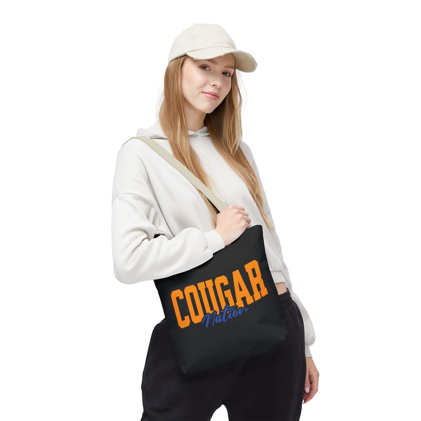 Personalized Team Mascot Nation Game Day Tote Bag – Custom School Colors & Collegiate Font