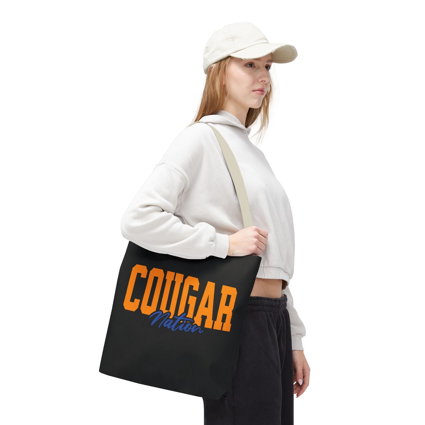 Personalized Team Mascot Nation Game Day Tote Bag – Custom School Colors & Collegiate Font