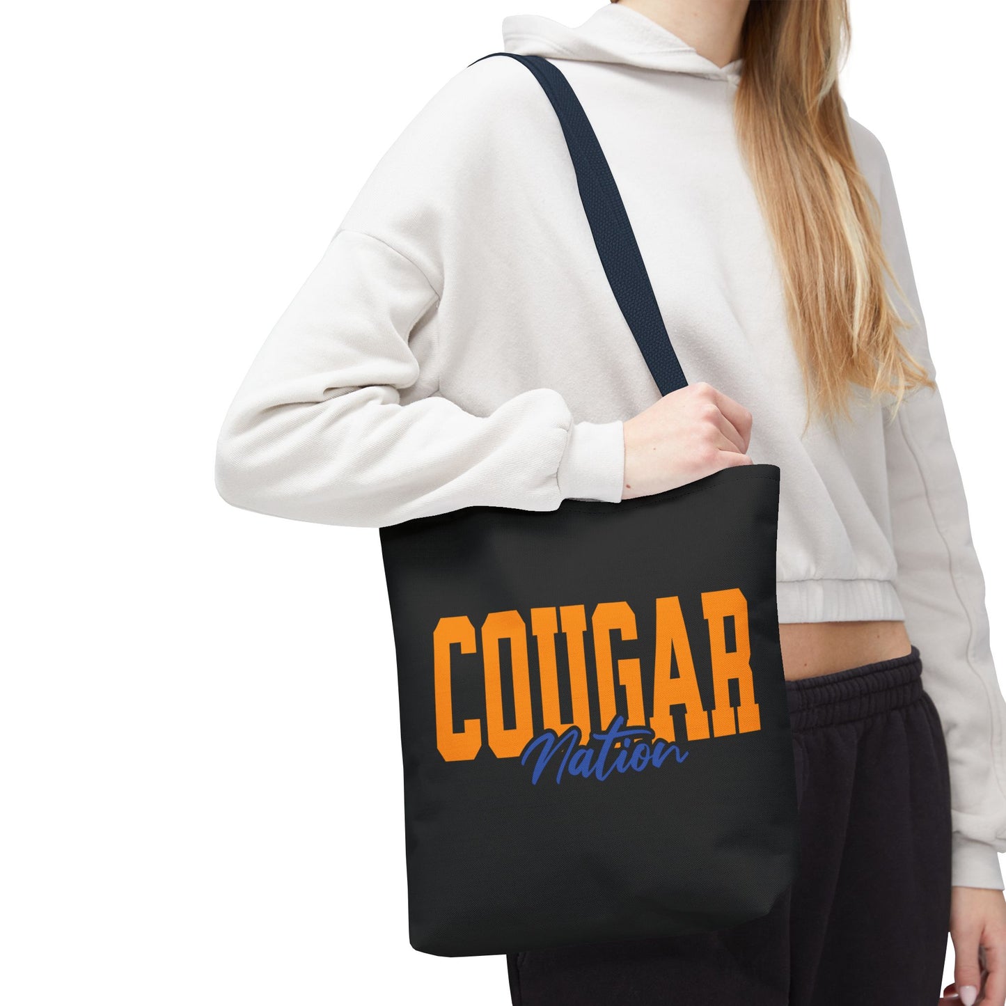 Personalized Team Mascot Nation Game Day Tote Bag – Custom School Colors & Collegiate Font