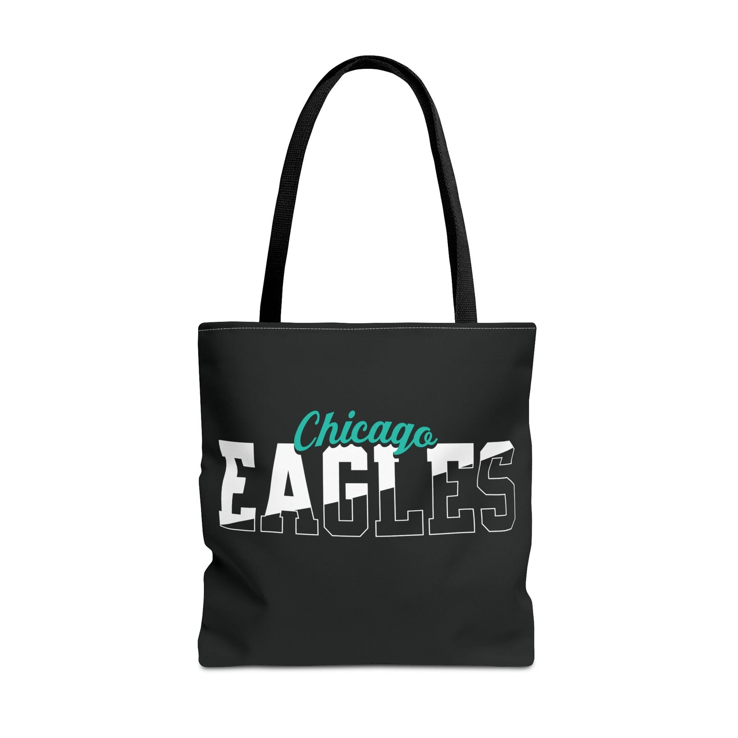 Custom Team Mascot Tote Bag – Personalized School Colors & Half-Solid, Half-Outline Text