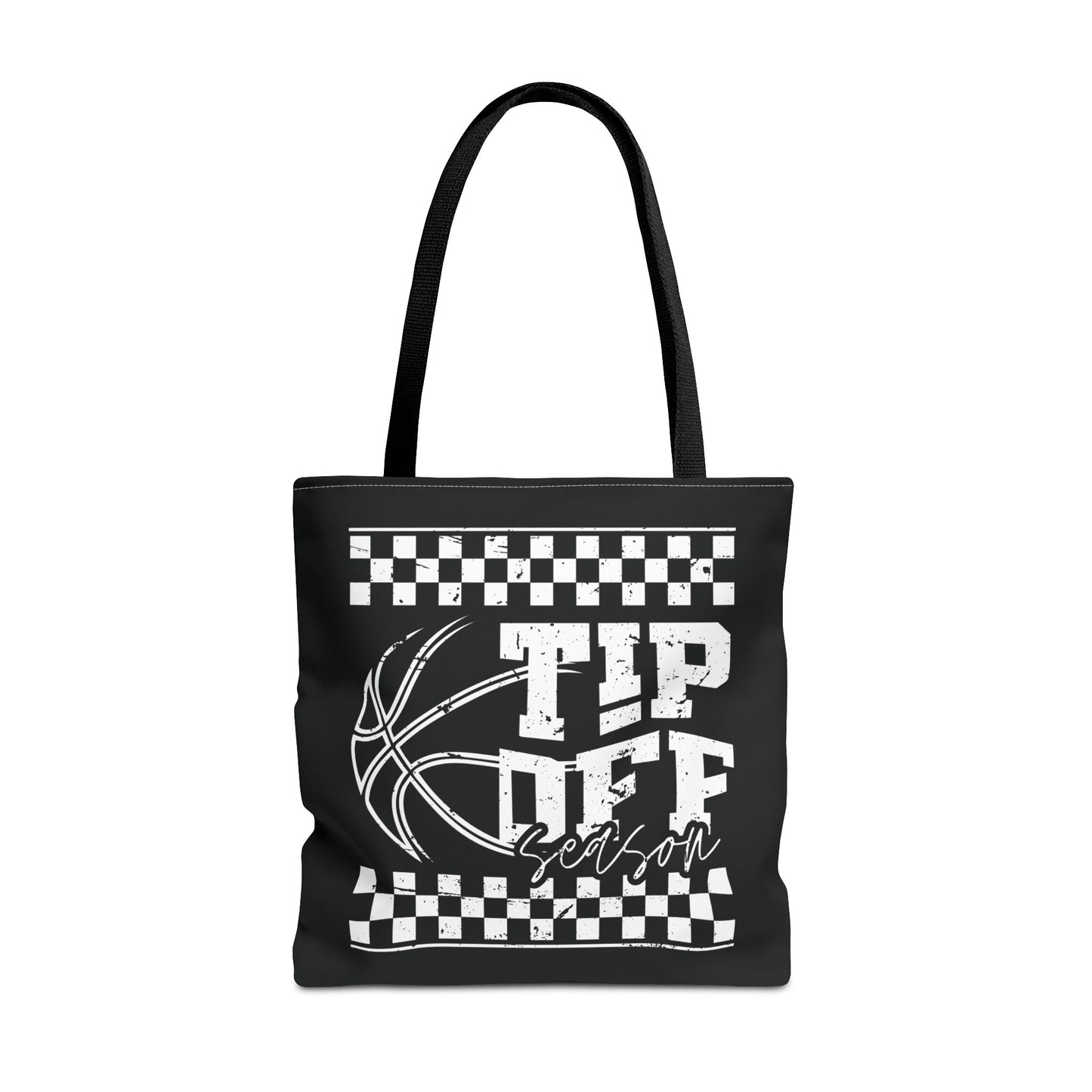 Tip-Off Season Retro Basketball Tote Bag – Vintage Style Game Day Carry-All
