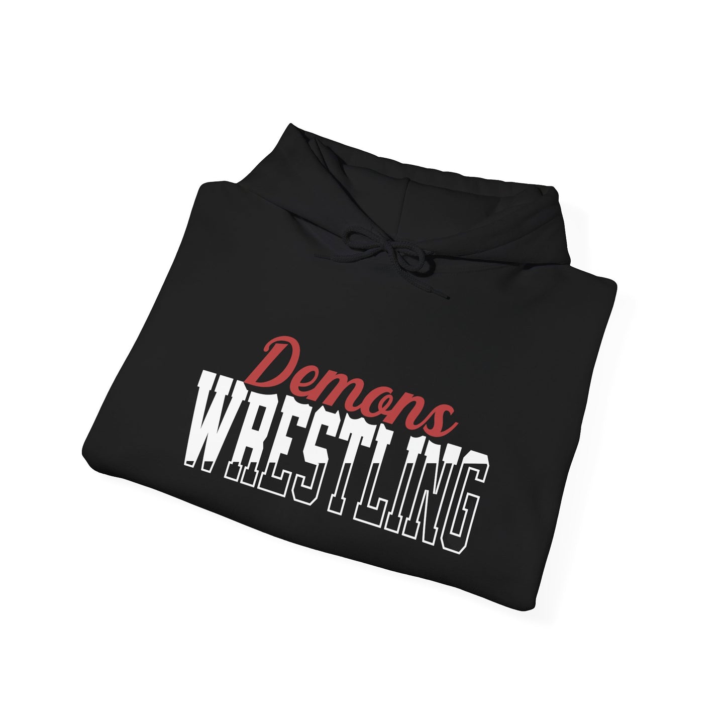 Custom Wrestling Team Mascot Hoodie – Personalized School Colors, Solid & Outline Design