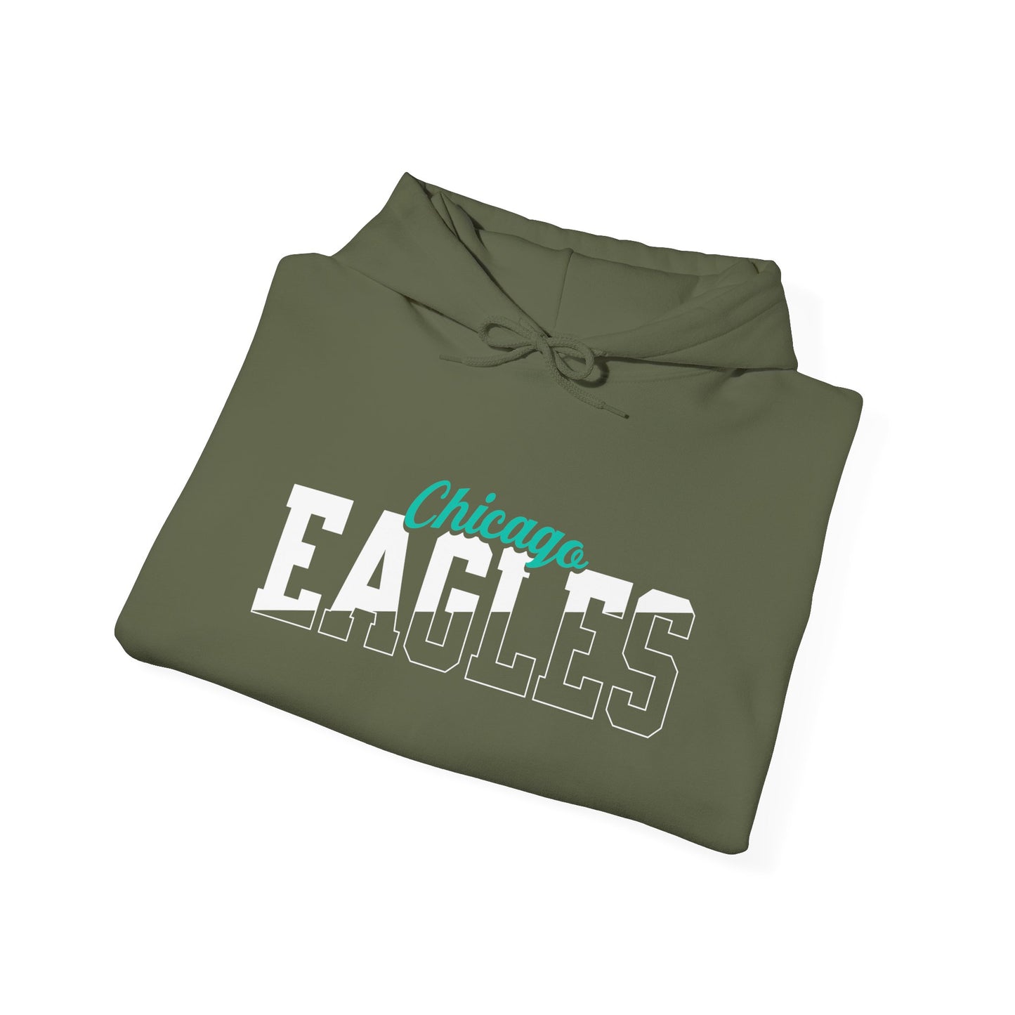 Custom Team Mascot Hoodie – Personalized School Colors & Half-Solid, Half-Outline Text