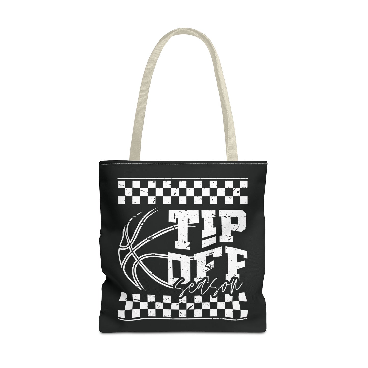 Tip-Off Season Retro Basketball Tote Bag – Vintage Style Game Day Carry-All