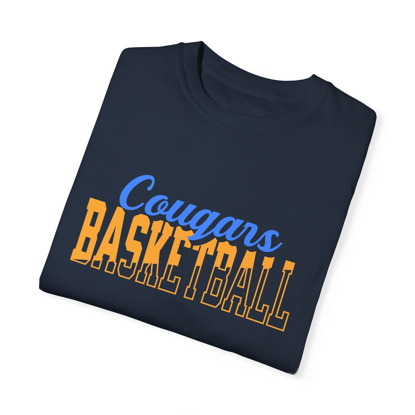 Custom Team Mascot T-Shirt - Personalized School Colors & Bold Collegiate Text