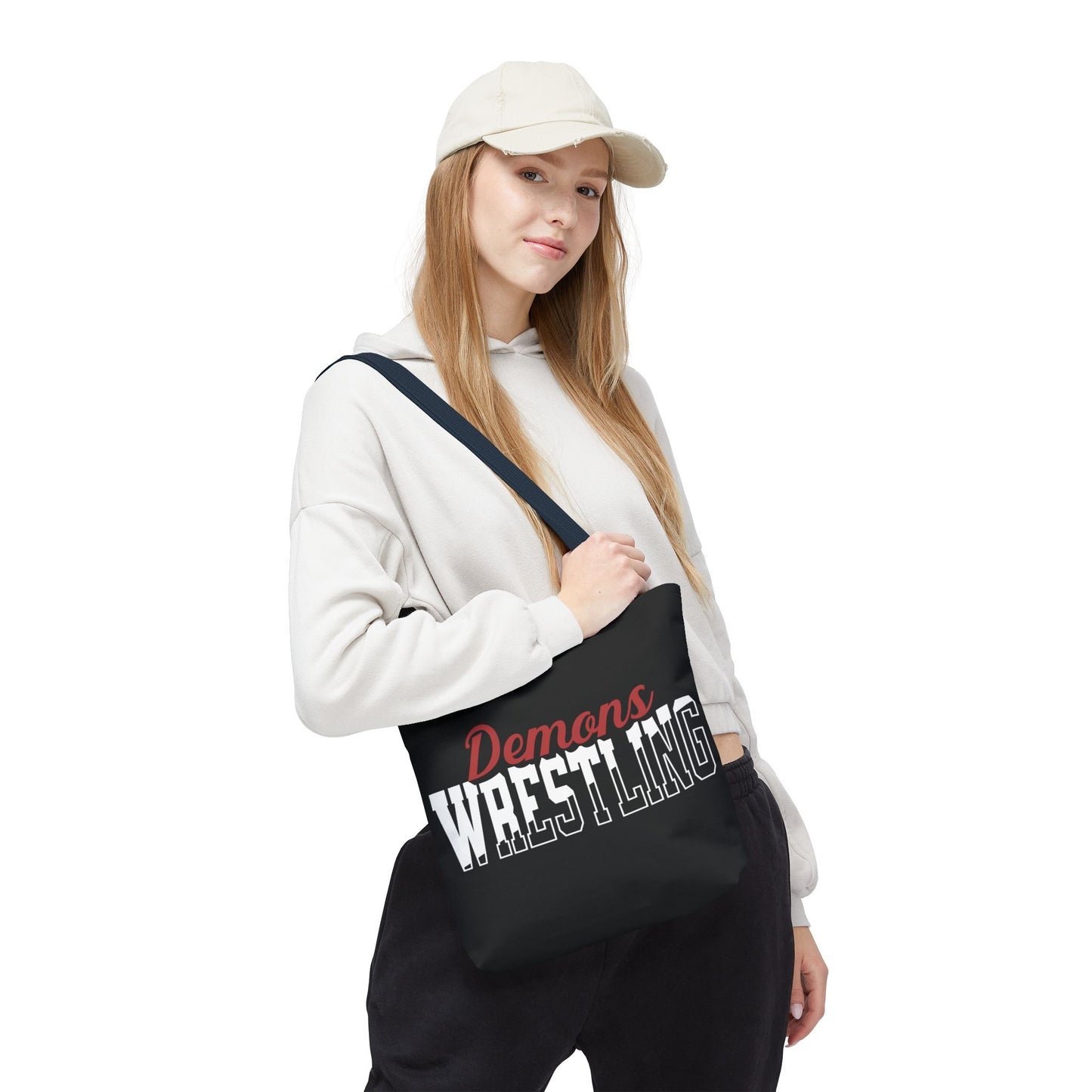 Personalized Wrestling Team Mascot Tote Bag – Custom School Colors & Bold Collegiate Design