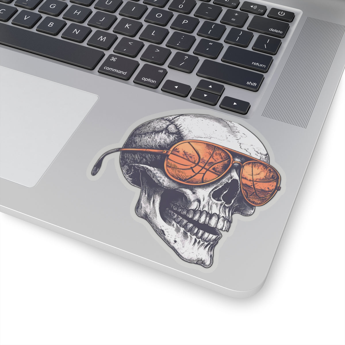 Cool Skull Basketball Kiss-Cut Stickers - Perfect for Sports Fans & Decor