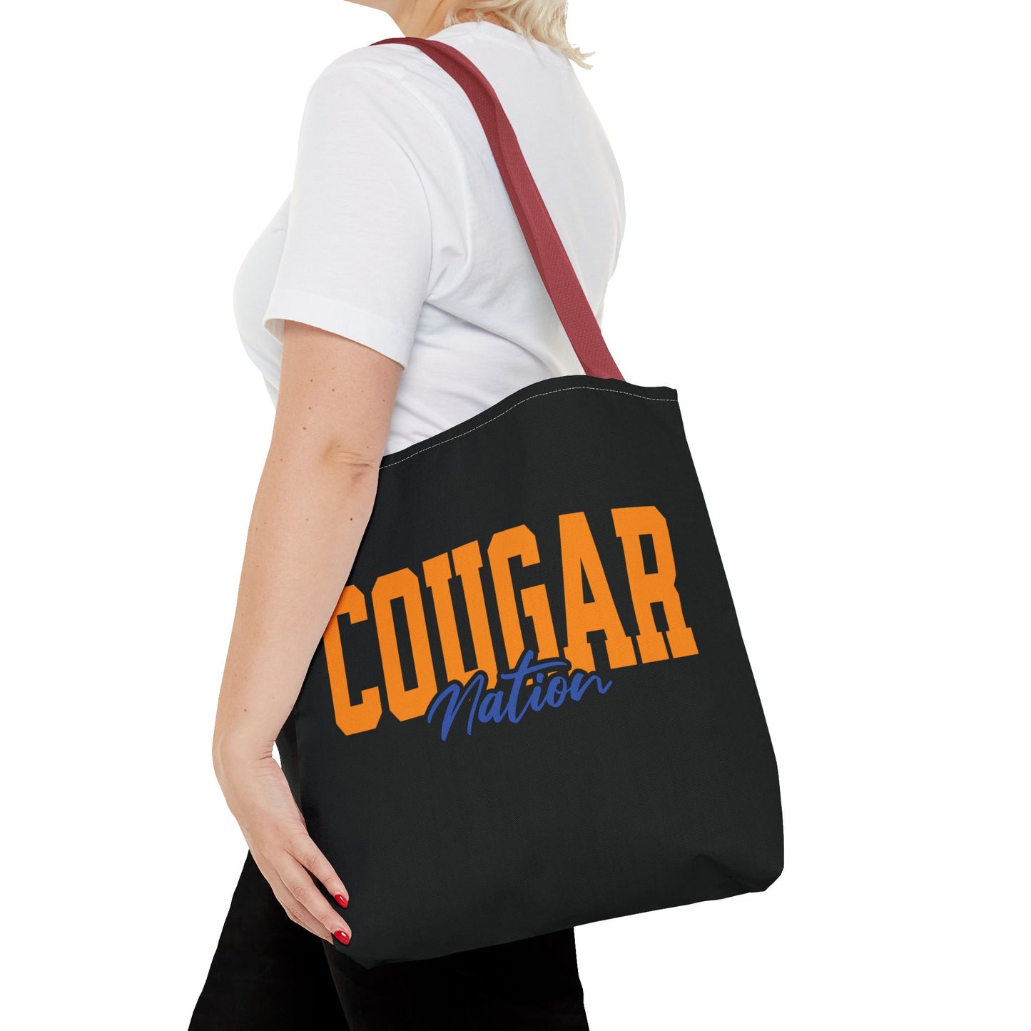 Personalized Team Mascot Nation Game Day Tote Bag – Custom School Colors & Collegiate Font