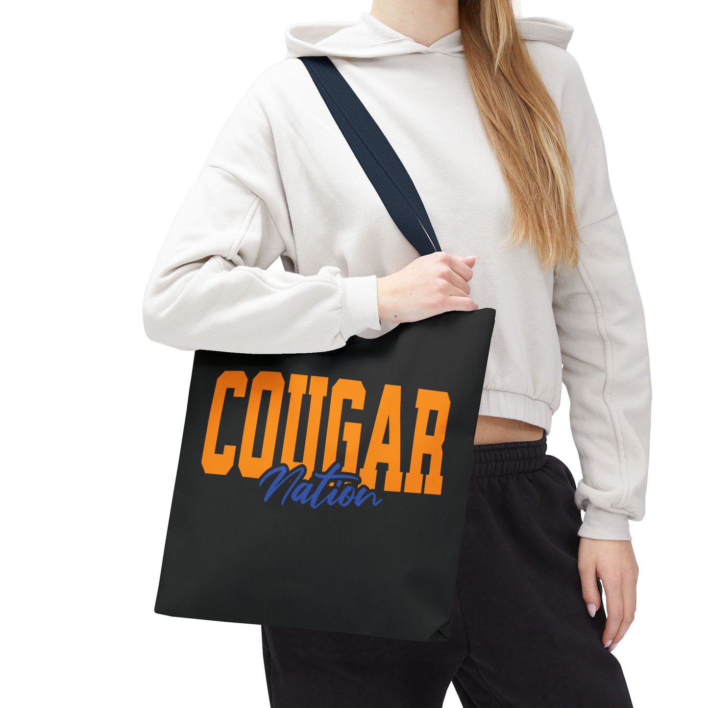 Personalized Team Mascot Nation Game Day Tote Bag – Custom School Colors & Collegiate Font