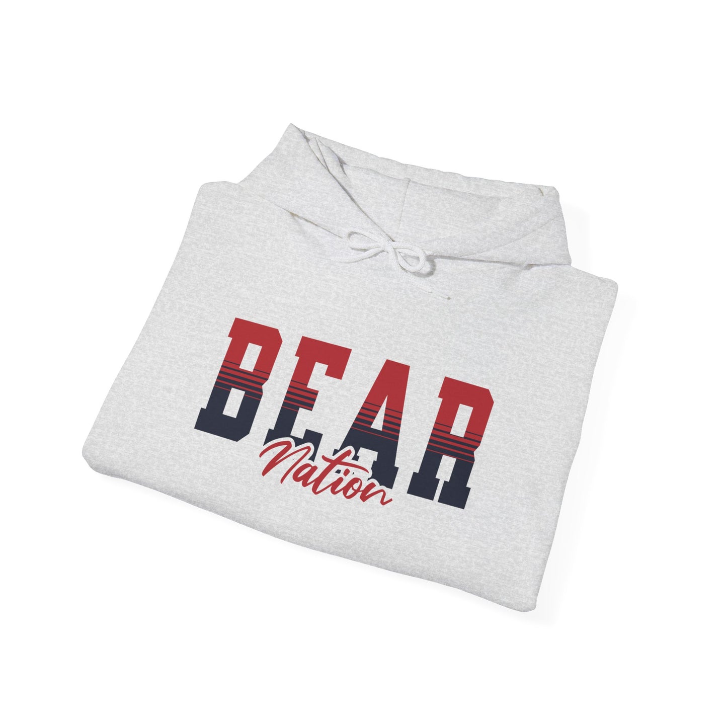 Personalized Team Mascot Nation Hoodie – Custom School Colors & Collegiate Stripes | Gildan Hoodie
