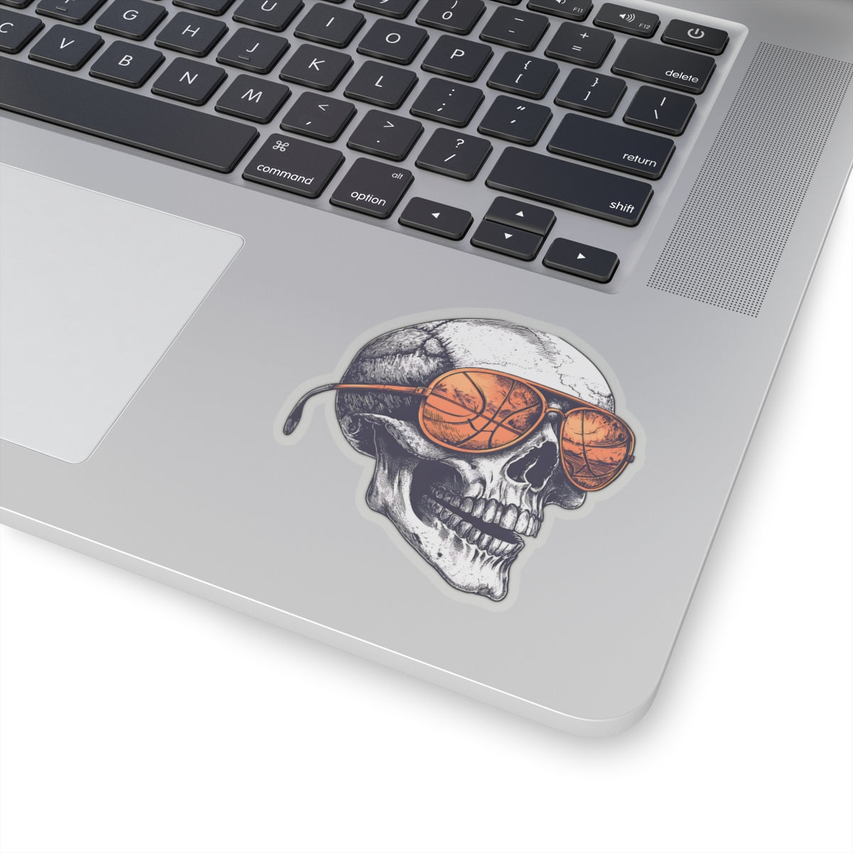 Cool Skull Basketball Kiss-Cut Stickers - Perfect for Sports Fans & Decor