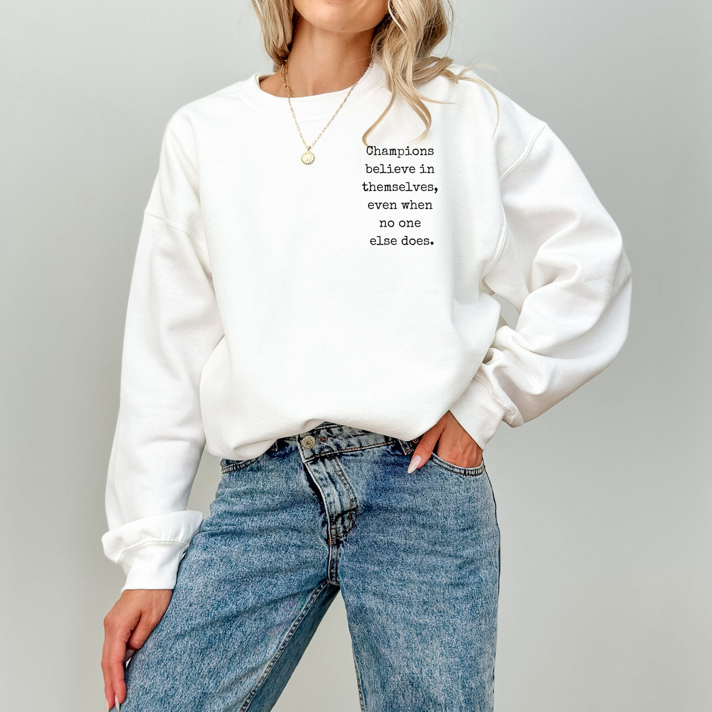 Champion Mindset Embroidered Crewneck Sweatshirt