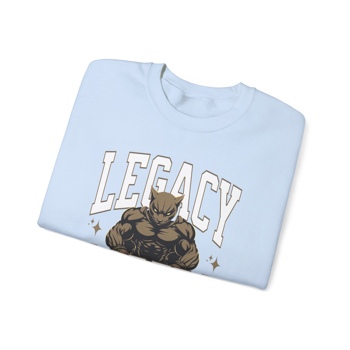 Personalized Muscle Mascot Sweatshirt – Bold Custom School Colors & Game Day Power Look