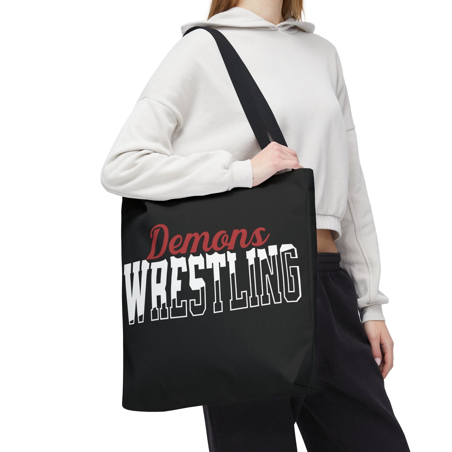 Personalized Wrestling Team Mascot Tote Bag – Custom School Colors & Bold Collegiate Design