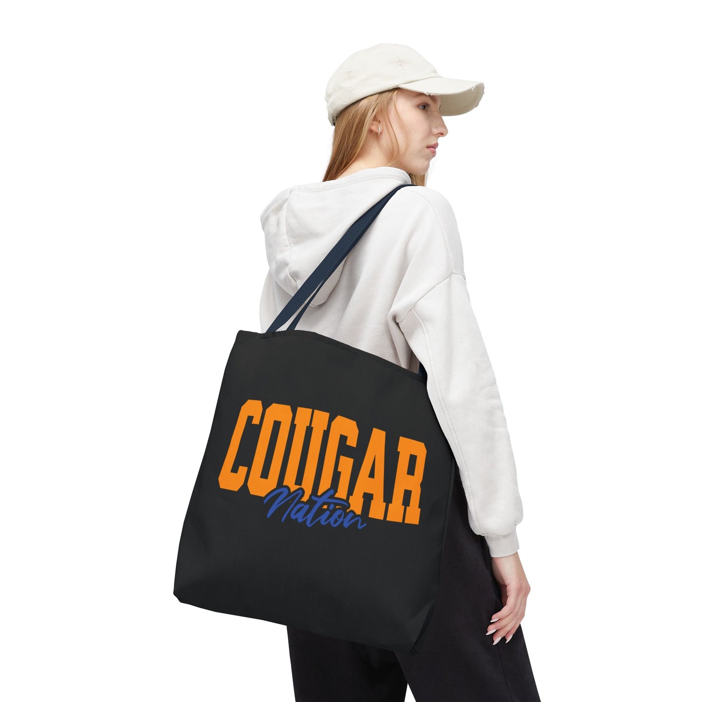 Personalized Team Mascot Nation Game Day Tote Bag – Custom School Colors & Collegiate Font