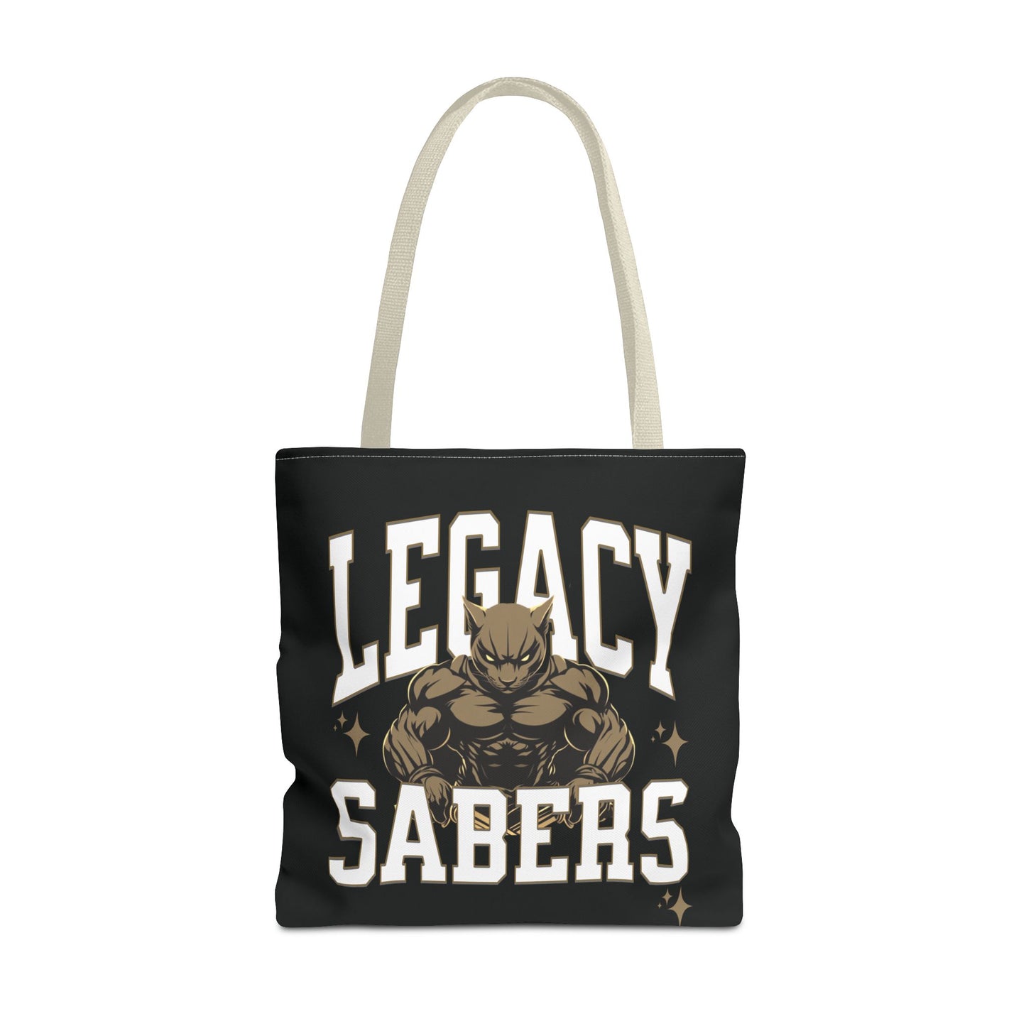 Personalized Muscle Mascot Game Day Tote – Custom School Colors & Bold Collegiate Design