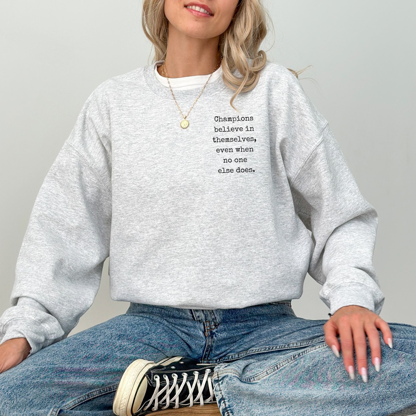 Champion Mindset Embroidered Crewneck Sweatshirt