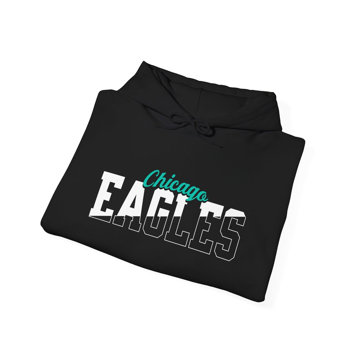 Custom Team Mascot Hoodie – Personalized School Colors & Half-Solid, Half-Outline Text