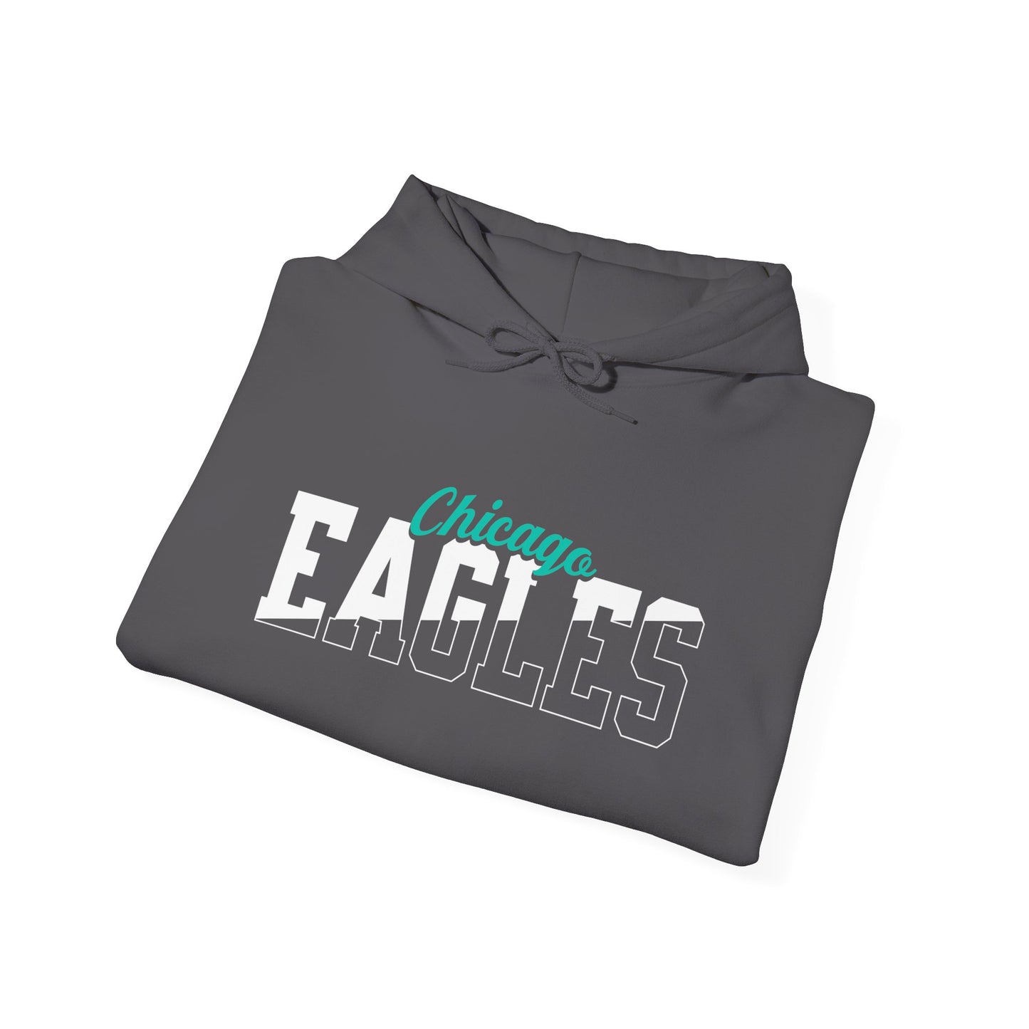 Custom Team Mascot Hoodie – Personalized School Colors & Half-Solid, Half-Outline Text