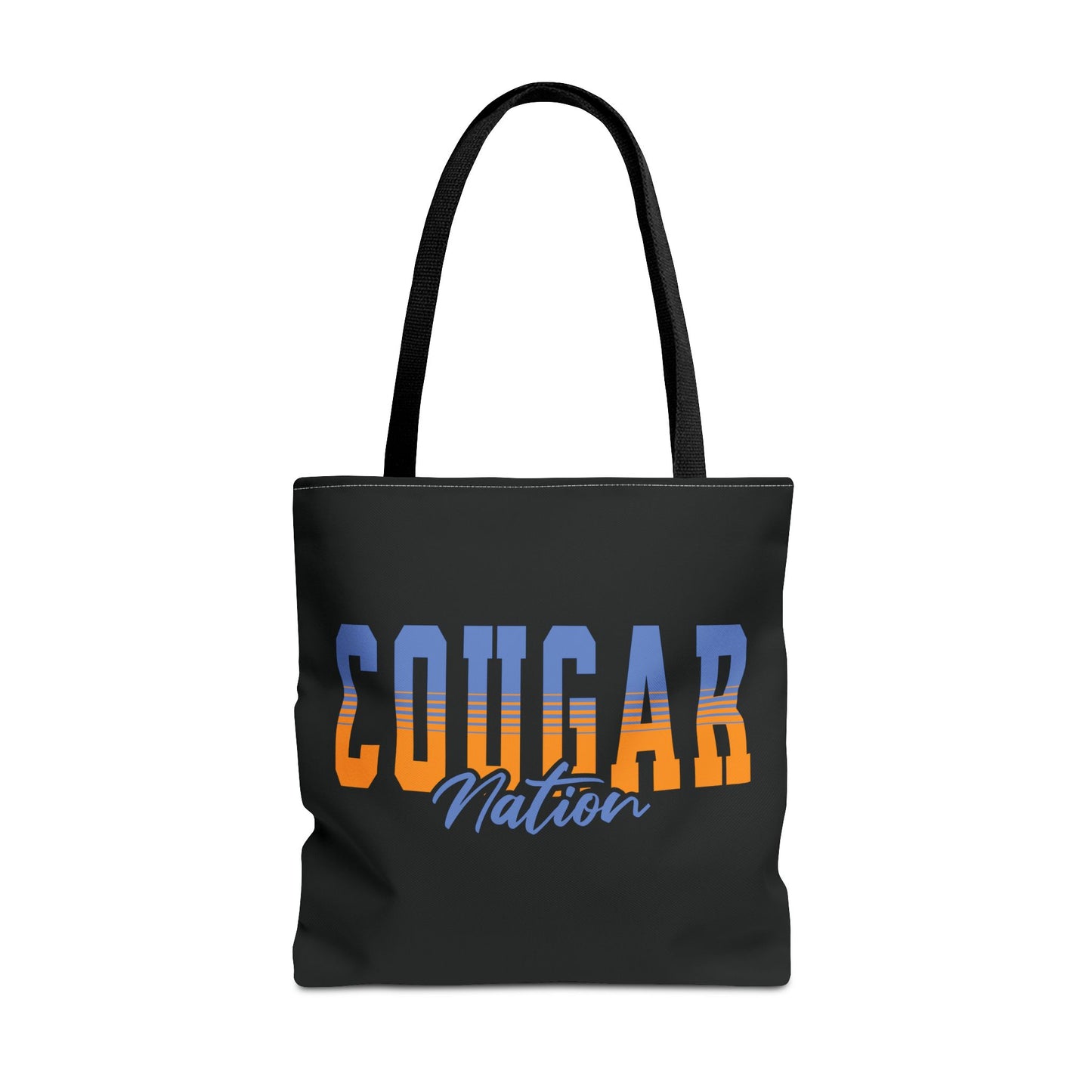 Personalized Team Mascot Nation Tote Bag – Custom School Colors & Collegiate Stripes