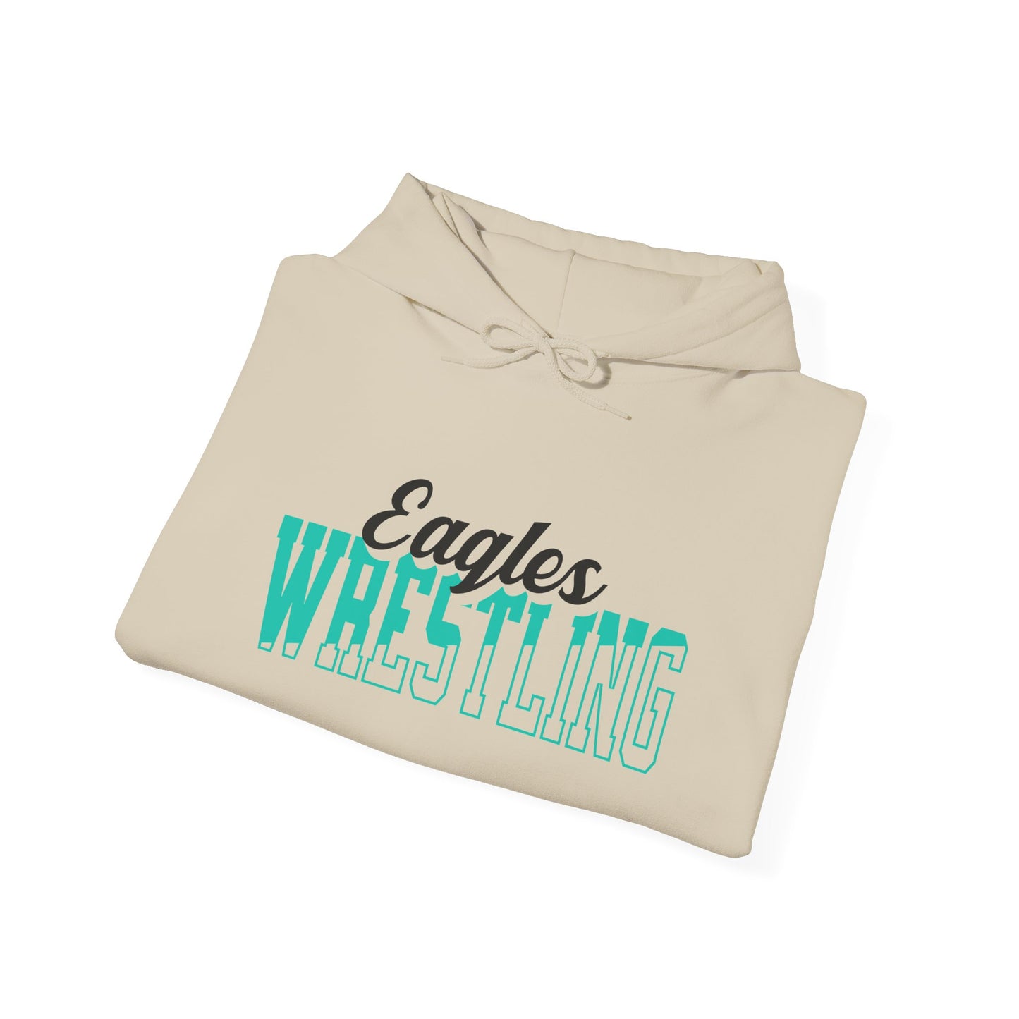 Custom Wrestling Team Mascot Hoodie – Personalized School Colors, Solid & Outline Design