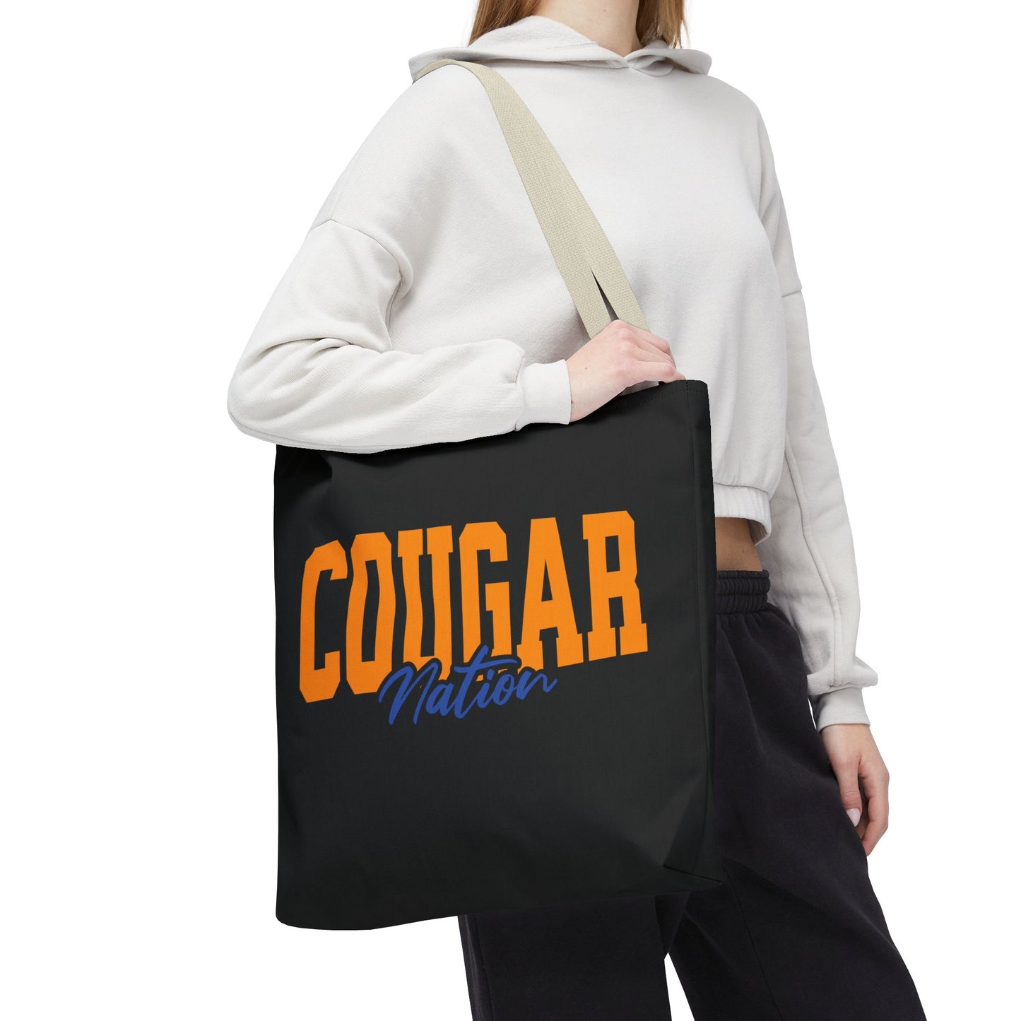 Personalized Team Mascot Nation Game Day Tote Bag – Custom School Colors & Collegiate Font