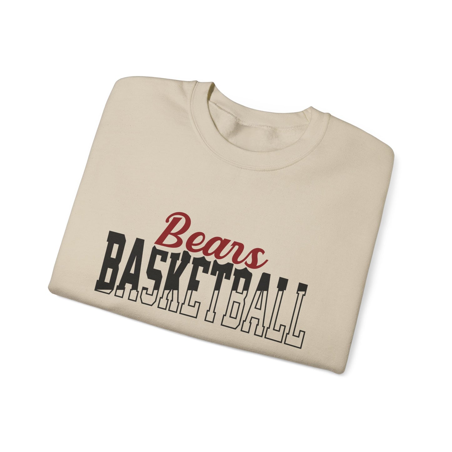 Custom Team Mascot Crewneck Sweatshirt – Personalized School Colors & Half-Solid, Half-Outline Text