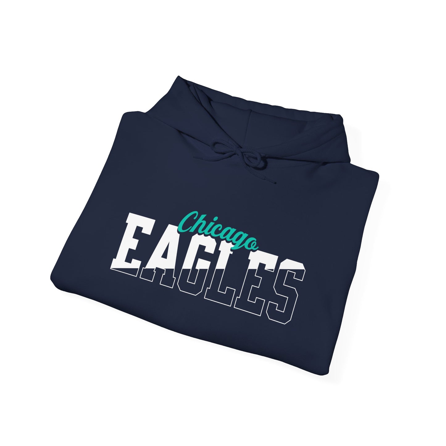 Custom Team Mascot Hoodie – Personalized School Colors & Half-Solid, Half-Outline Text