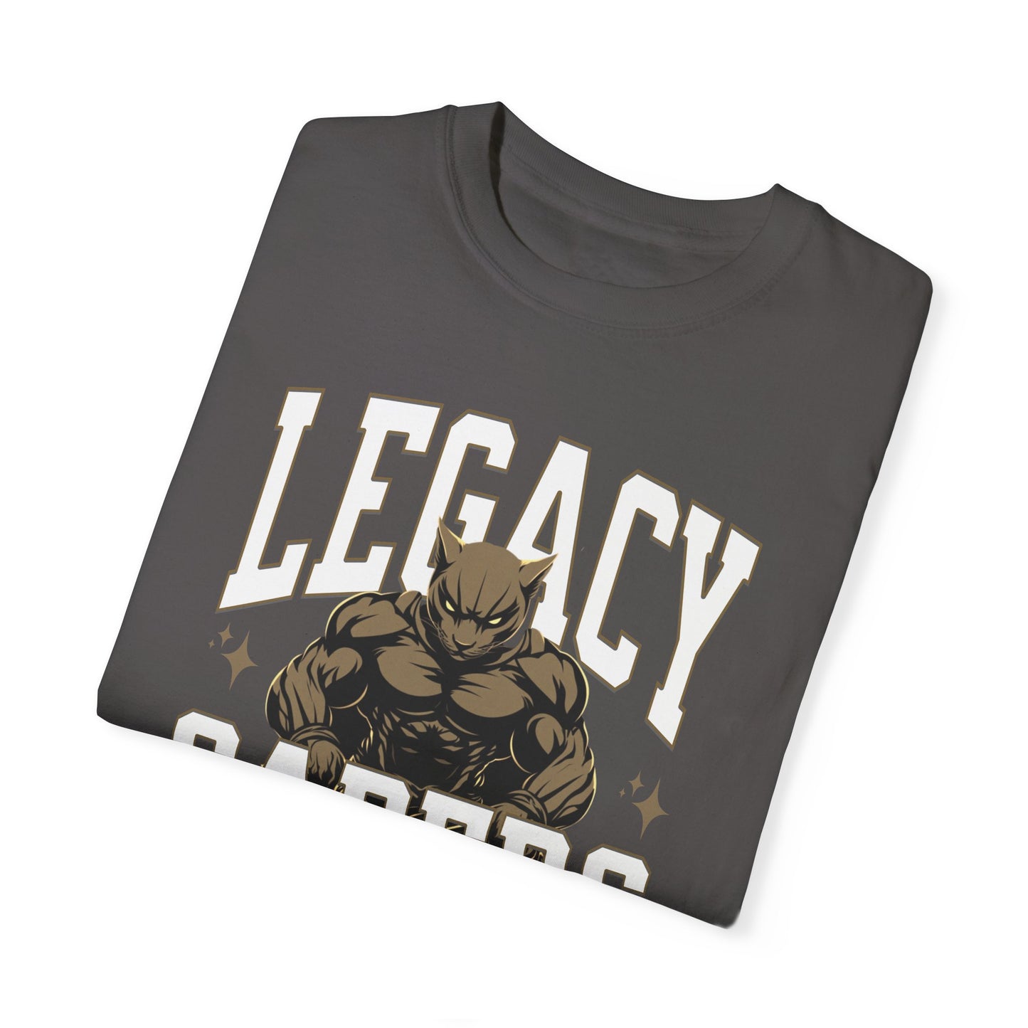 Personalized Muscle Mascot T-Shirt – Bold Custom School Colors & Game Day Power Look