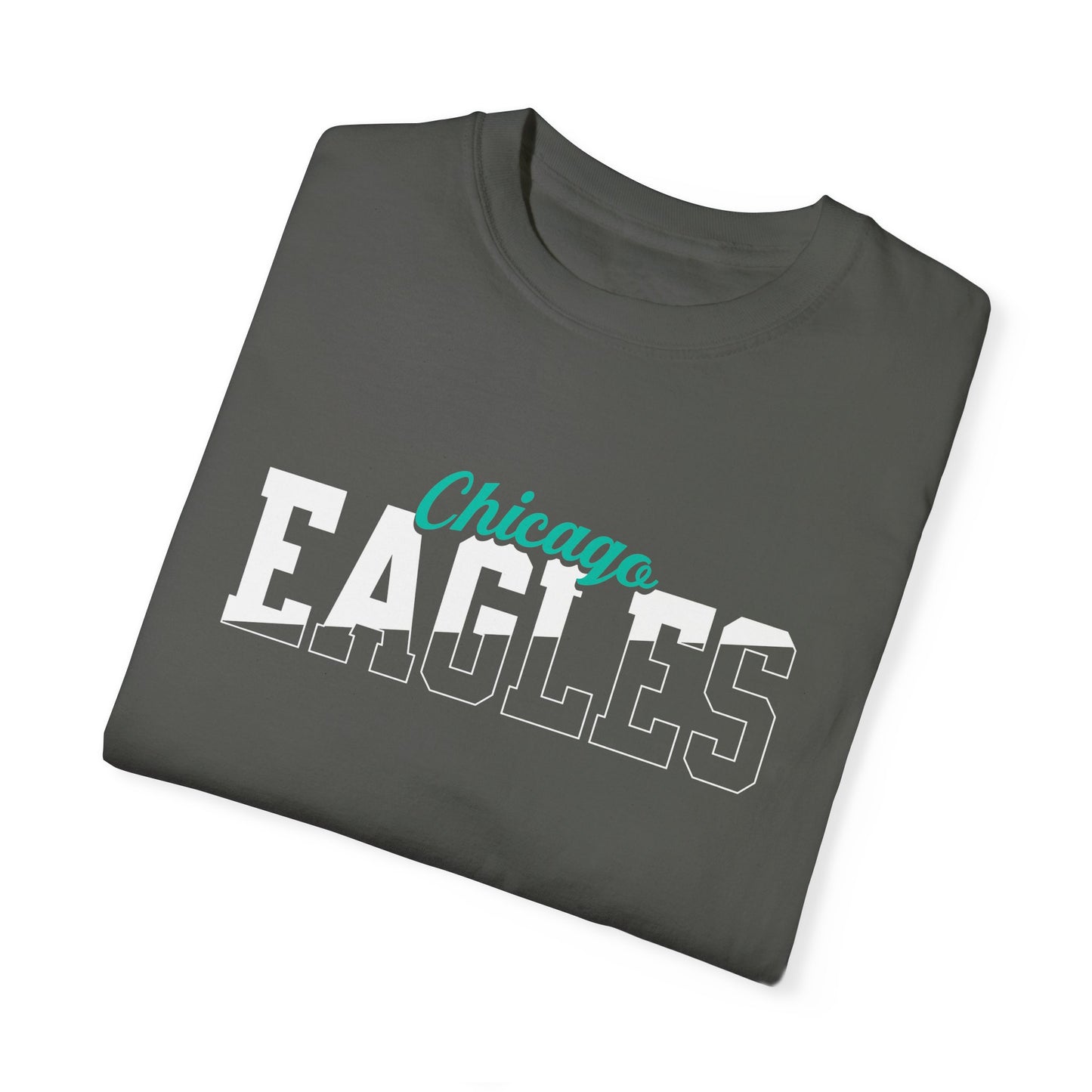 Custom Team Mascot T-Shirt - Personalized School Colors & Bold Collegiate Text