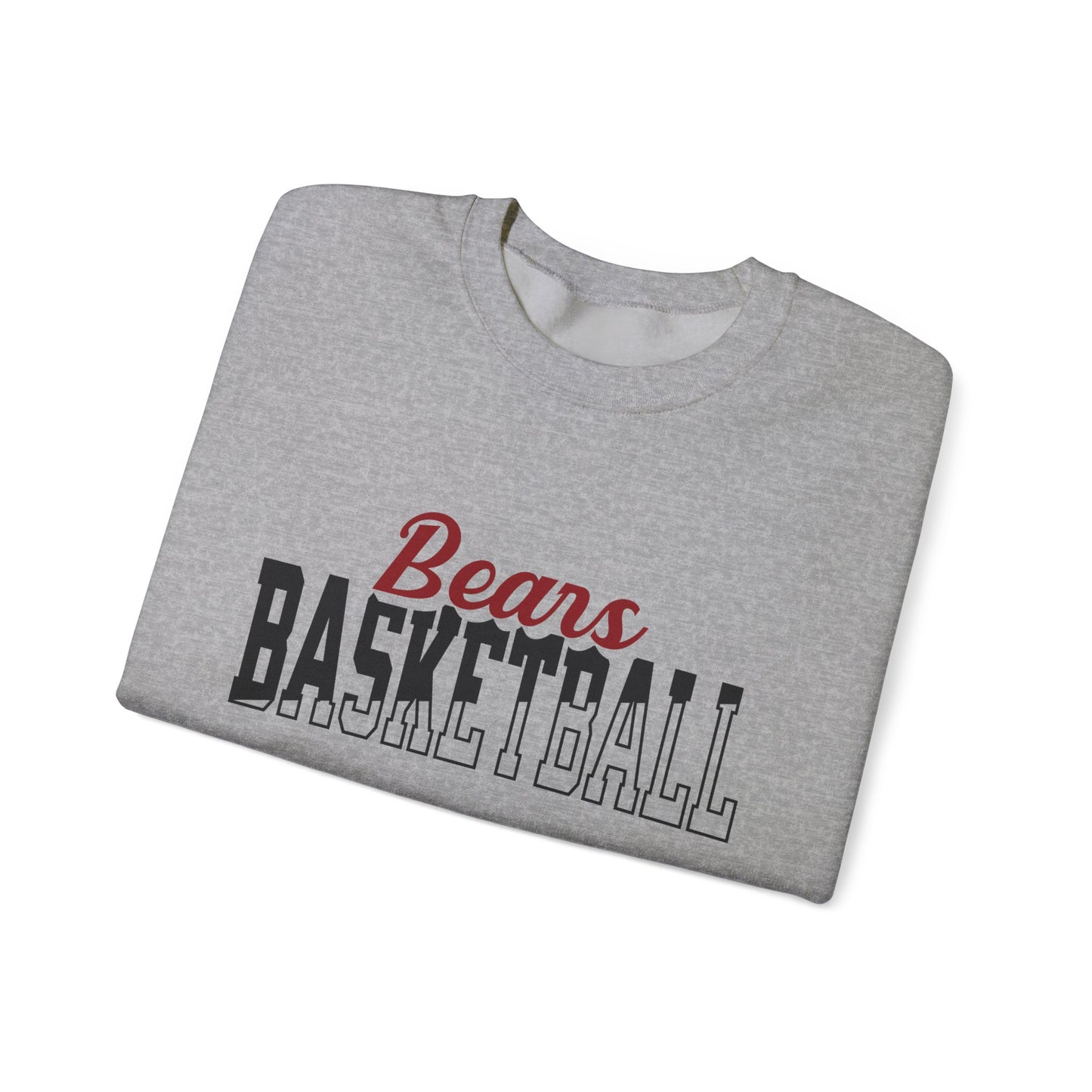 Custom Team Mascot Crewneck Sweatshirt – Personalized School Colors & Half-Solid, Half-Outline Text