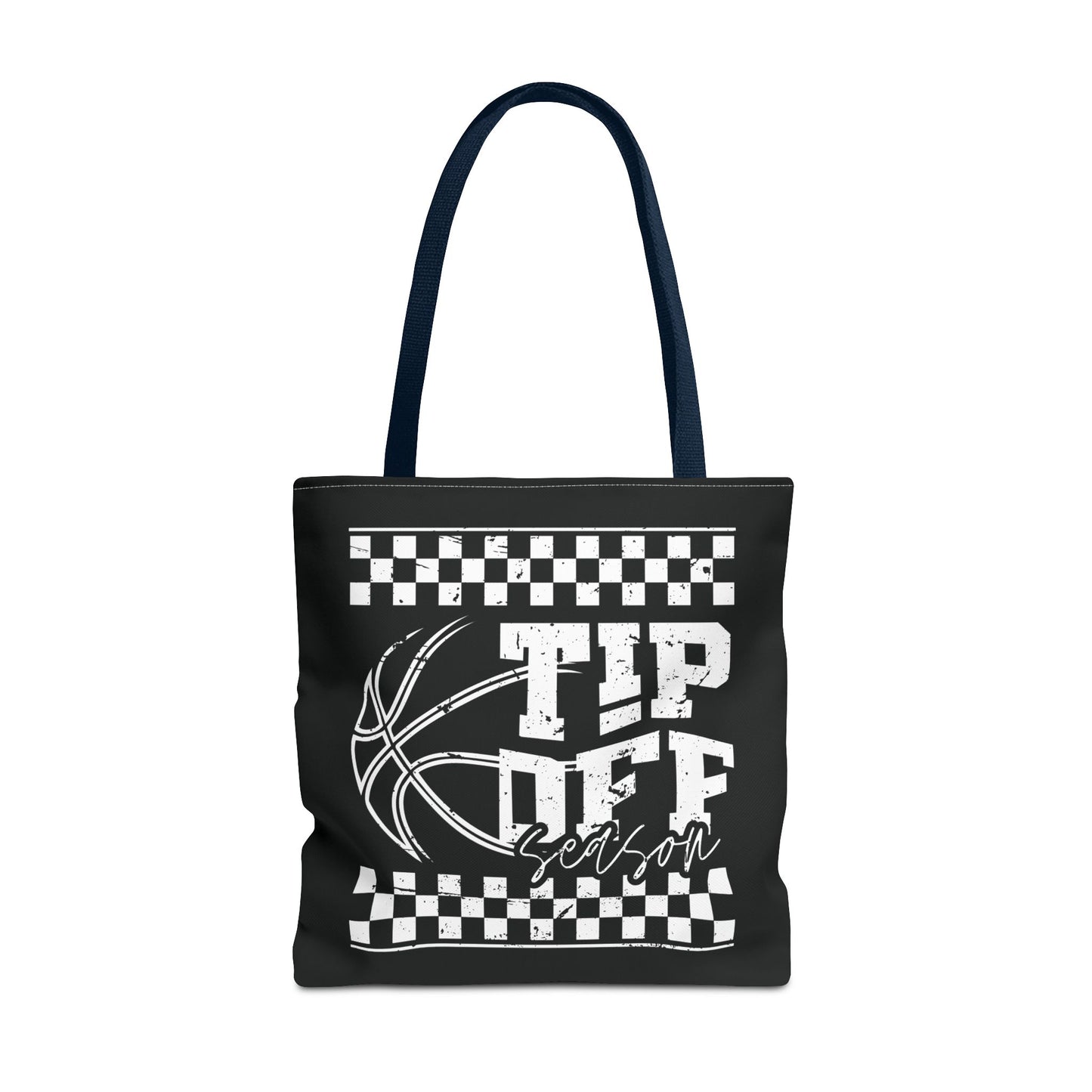 Tip-Off Season Retro Basketball Tote Bag – Vintage Style Game Day Carry-All
