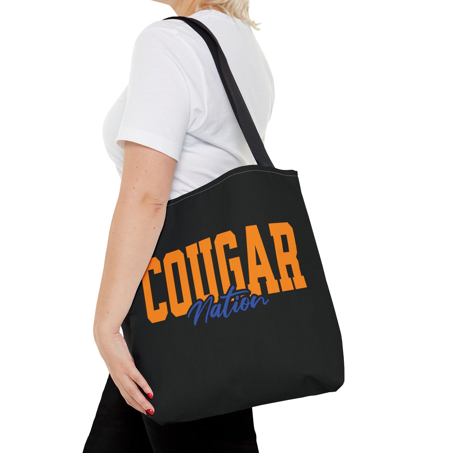 Personalized Team Mascot Nation Game Day Tote Bag – Custom School Colors & Collegiate Font