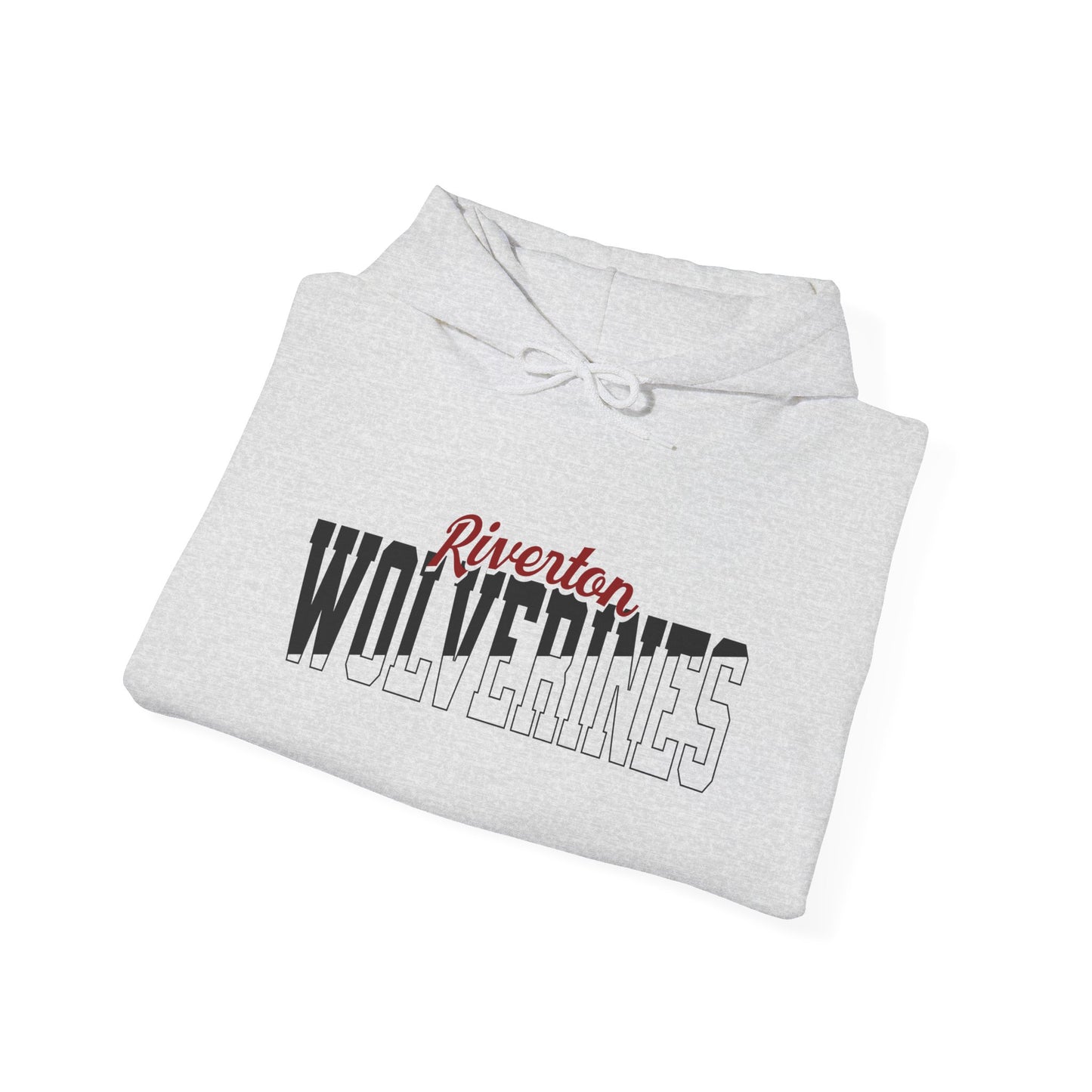 Custom Team Mascot Hoodie – Personalized School Colors & Half-Solid, Half-Outline Text
