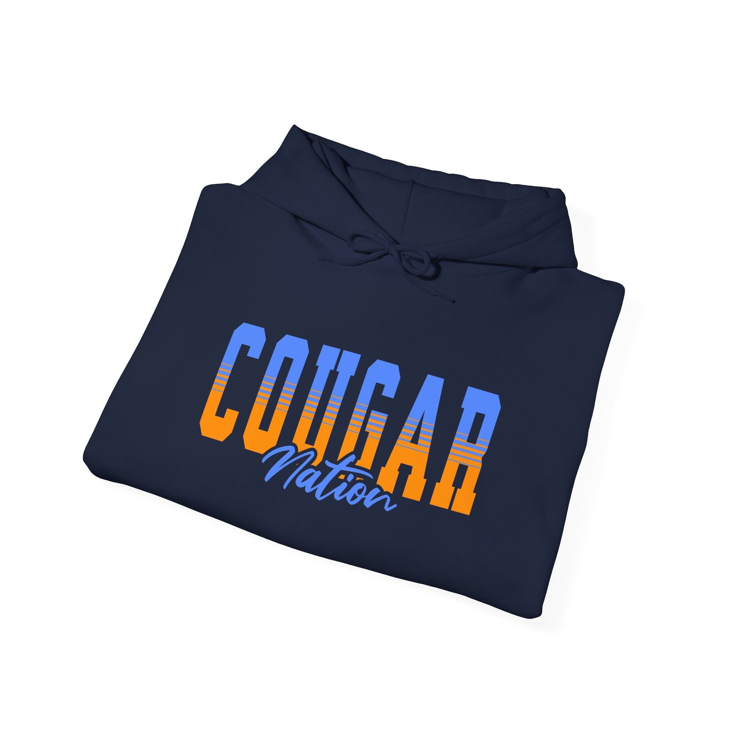 Personalized Team Mascot Nation Hoodie – Custom School Colors & Collegiate Stripes | Gildan Hoodie