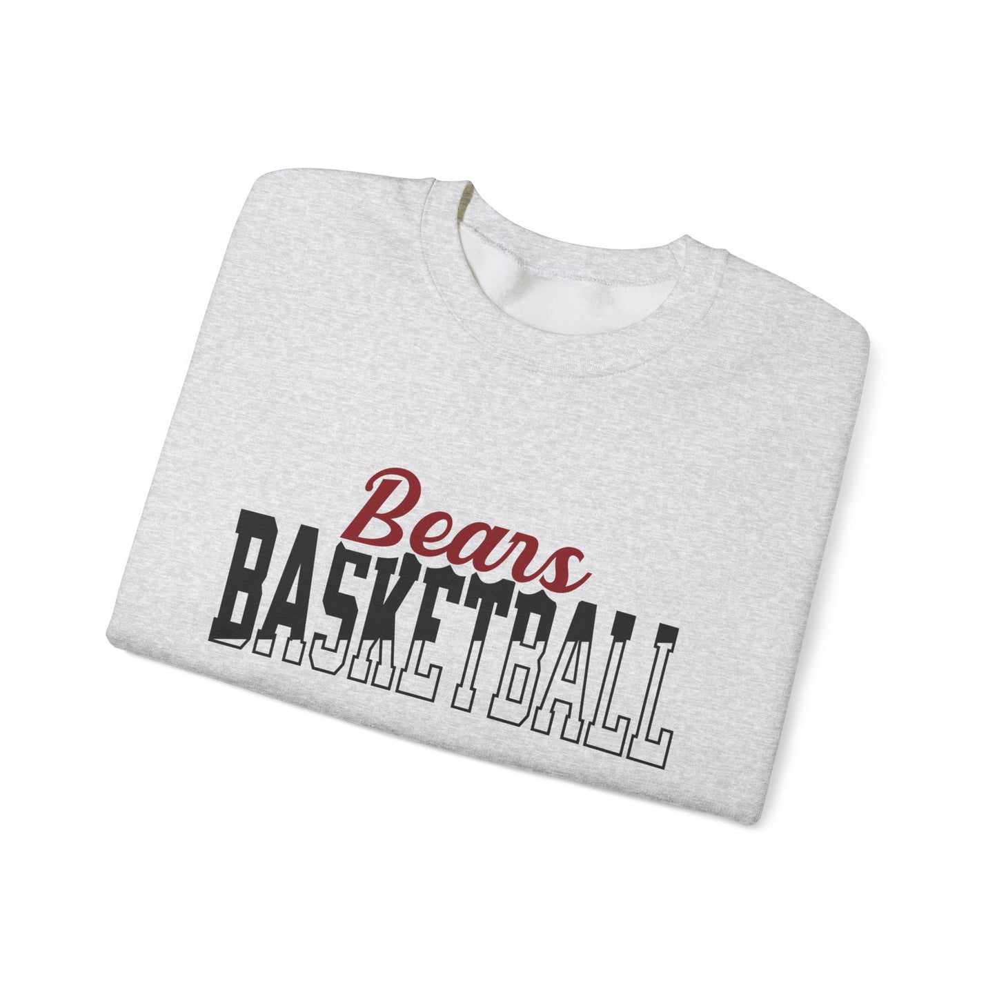 Custom Team Mascot Crewneck Sweatshirt – Personalized School Colors & Half-Solid, Half-Outline Text