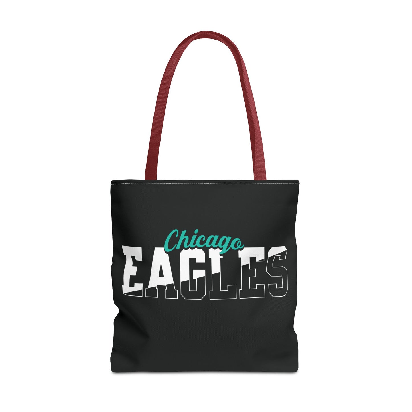 Custom Team Mascot Tote Bag – Personalized School Colors & Half-Solid, Half-Outline Text