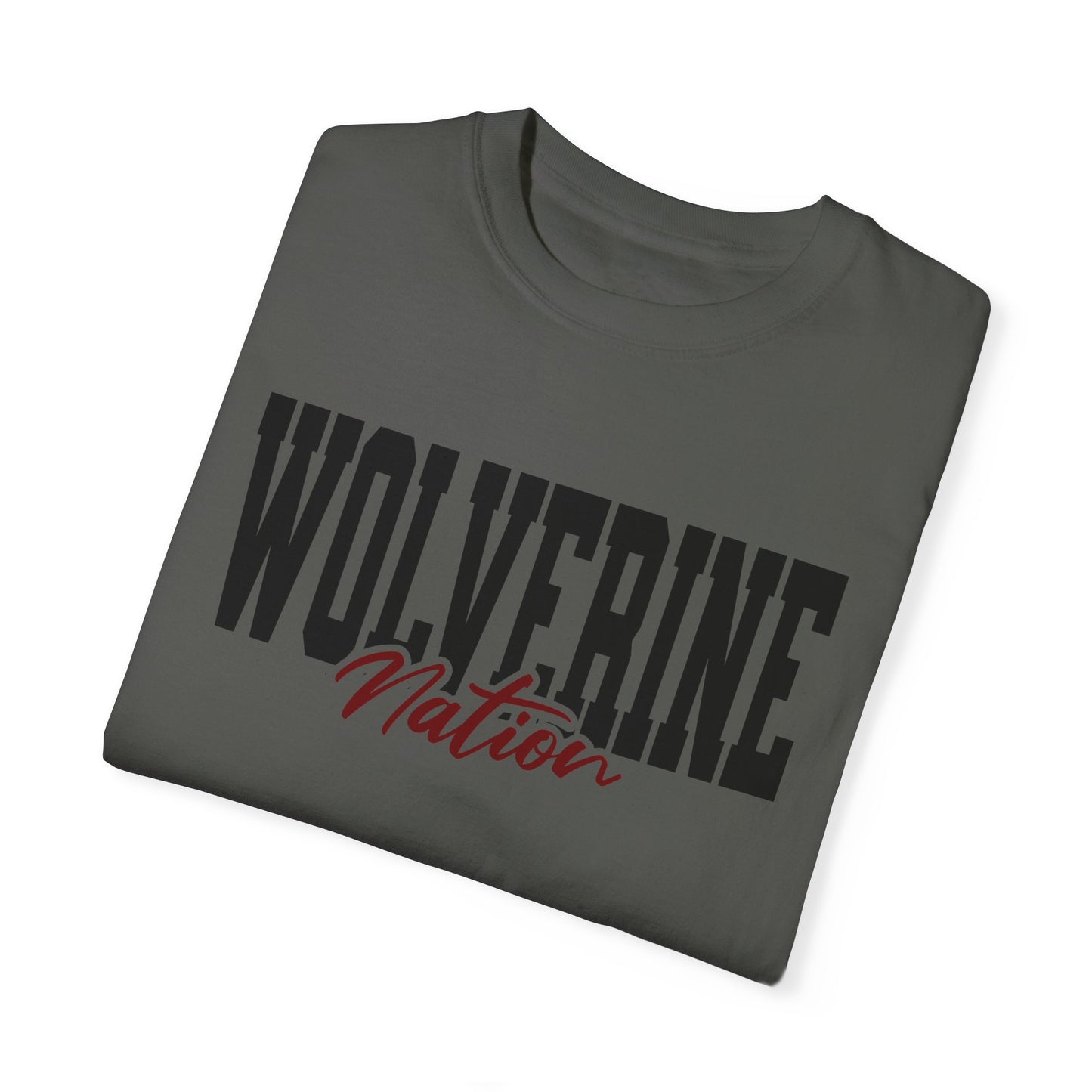 Personalized Team Mascot Nation T-Shirt – Custom School Colors & Collegiate Font