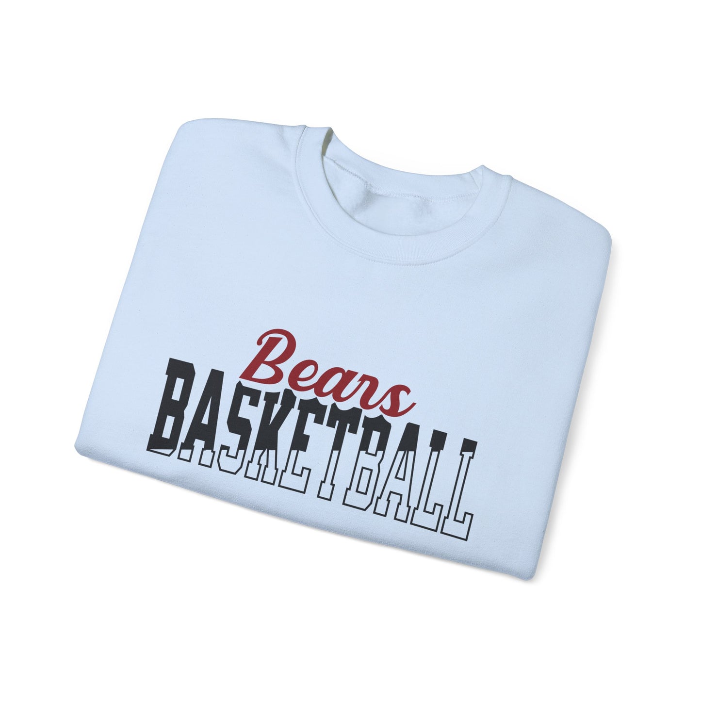 Custom Team Mascot Crewneck Sweatshirt – Personalized School Colors & Half-Solid, Half-Outline Text