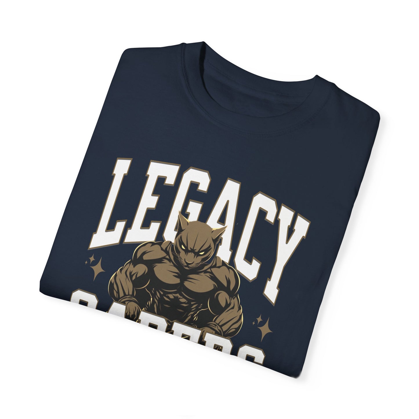 Personalized Muscle Mascot T-Shirt – Bold Custom School Colors & Game Day Power Look