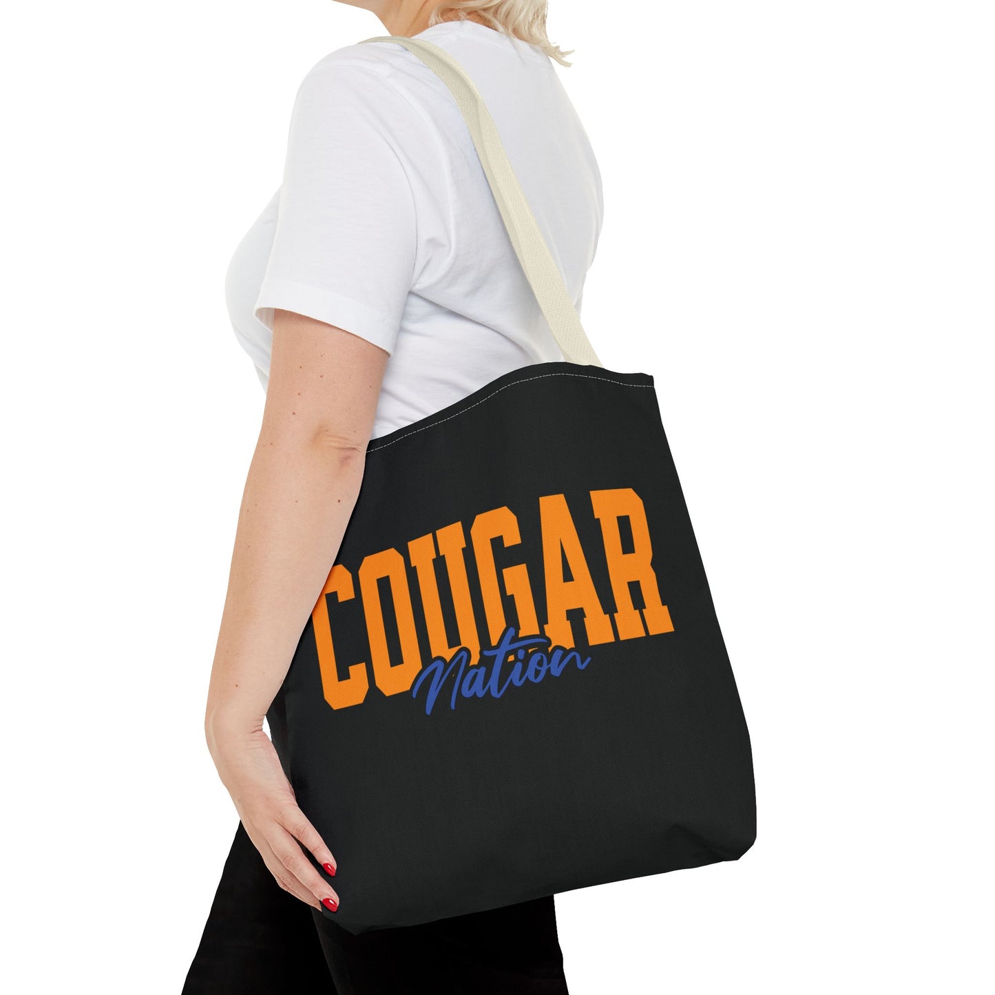 Personalized Team Mascot Nation Game Day Tote Bag – Custom School Colors & Collegiate Font