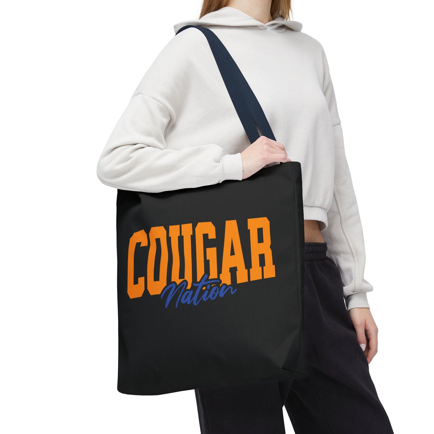 Personalized Team Mascot Nation Game Day Tote Bag – Custom School Colors & Collegiate Font