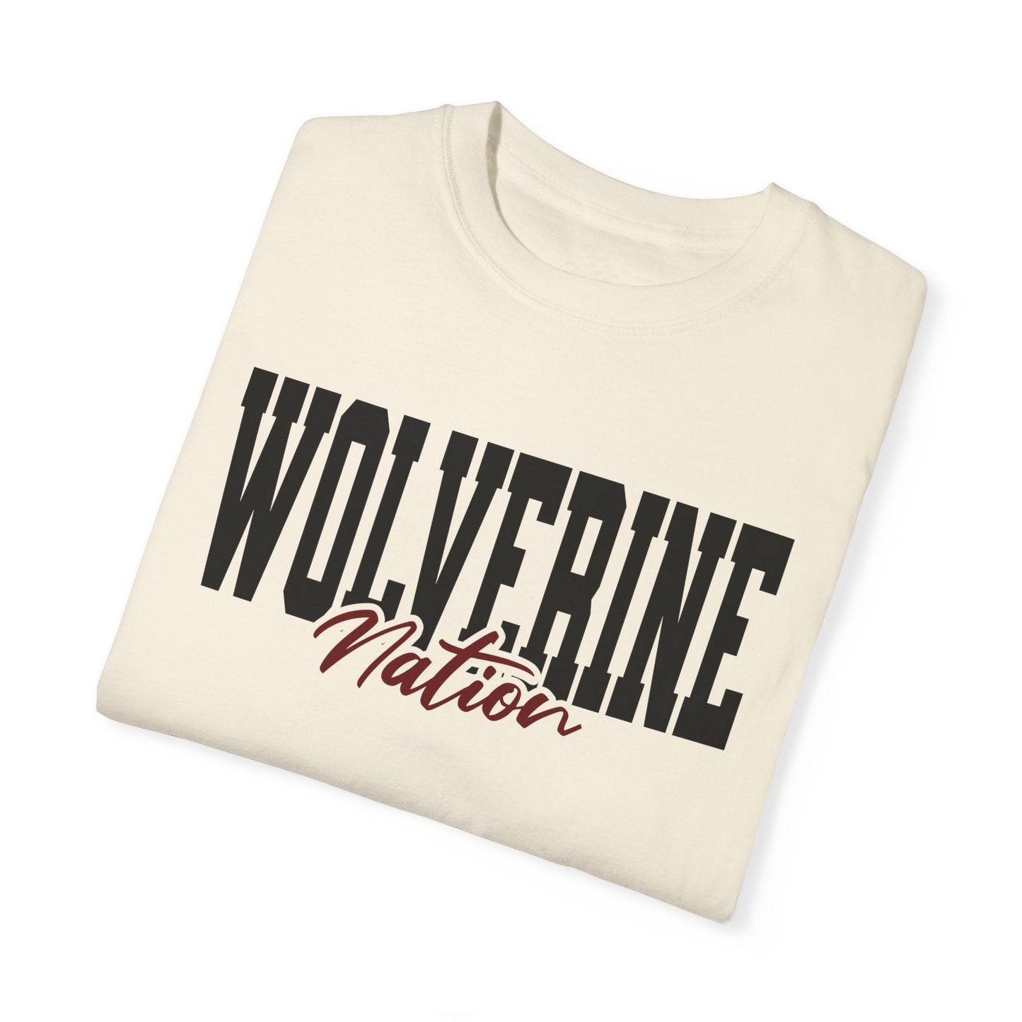 Personalized Team Mascot Nation T-Shirt – Custom School Colors & Collegiate Font