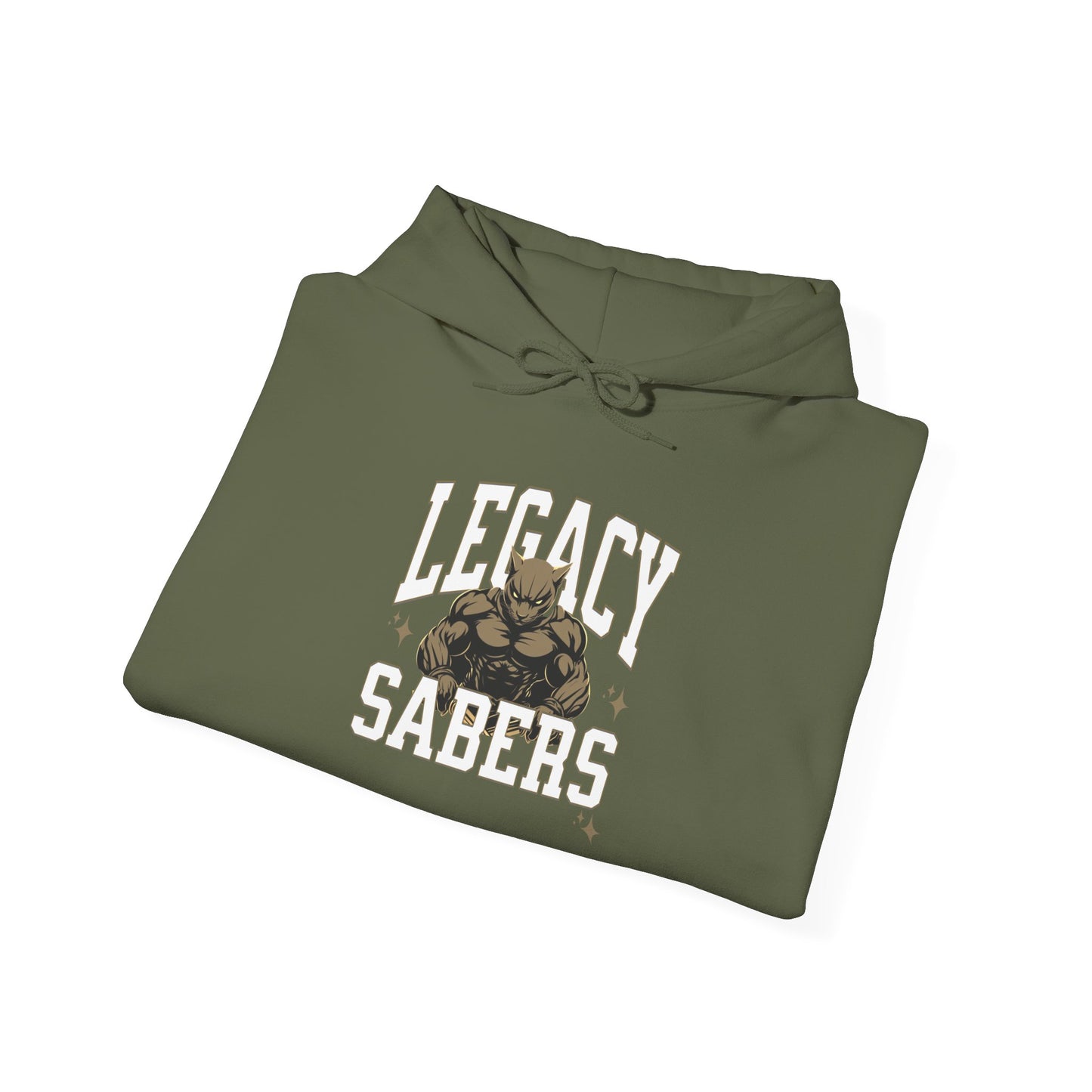 Personalized Muscle Mascot Hoodie – Bold Custom School Colors & Game Day Power Look