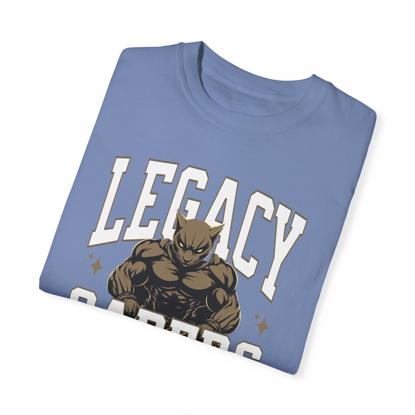 Personalized Muscle Mascot T-Shirt – Bold Custom School Colors & Game Day Power Look